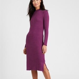 Banana Republic Mock-neck Dress, Size Medium Petite